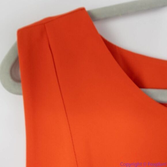 NEW Eloquii Orange Shift Sleeveless sheath Dress with‎ Asymmetric Wrap, 26 - Picture 14 of 16